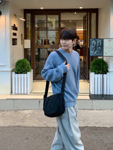 ヘビーピンタックスナップスウェットパンツ