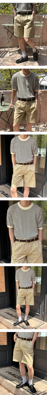 [S/S] Stripe boucle half knit(4color)