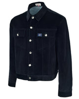 Mwoongベルベットデニムトラッカージャケット(NAVY)