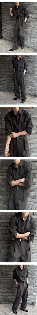 [SET UP가능] Basic cotton half banding pants(6olor)