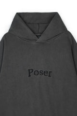 'Poser' ガーメントフーディー, チャコール