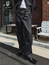 ルーンカットセルベッジデニムパンツ