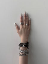 beads multi-strap bracelet (2color)