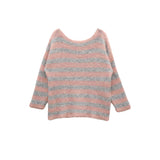 SOFT OFF-SHOULDER STRIPE KNIT SET