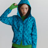 ツーウェイ ドット フーデッド ウィンドブレーカー (Teal Green)