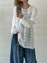 (UNISEX) Sys ルーズシースルーニット