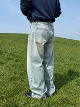 Step tin yellow denim