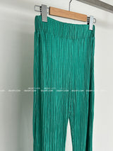Pleated Slim Long Bootcut Pants