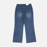 ASCLO Classic Slab Semi Flare Denim Pants (2color)