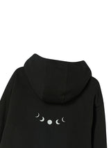 REVERSIBLE CHECK HOOD ZIP-UP BLACK