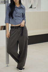 Mild Cotton Checkered Collar Shirt