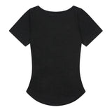 ハリングシグネチャーロゴスナップボタンUネックハーフT (3COLOR)