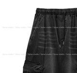 トリッツバックルカーゴデニムパンツ