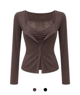 Chloe Lace Layered Cardigan