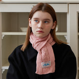 Arrow Knit Mini Muffler (Pink)
