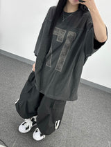 burger track cotton shorts