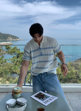 Chief Wish Dangara Open Collar Ban Pal Knit