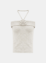 Rove Flower Halter Knit Top