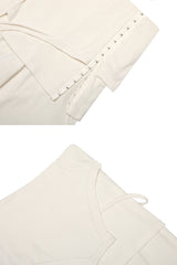 RUBY HOOK LAYERED PANTS cream