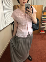 Modal shirring skirt