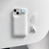 [MADE] white star wings dots case