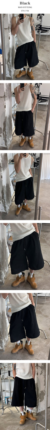 [Unisex] Bermuda sweat pants(2color)