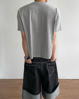 American Flag Cropped Short Sleeve Tee