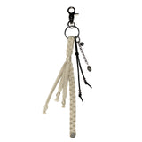 shot plait keyring (beige)