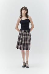 KIRSH PLAIN CHERRY SEMI CROP SLEEVELESS - DARK NAVY