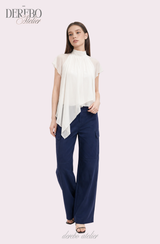 Lumi Chiffon Ivory Blouse
