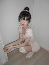 [Limited quantity] Beniel Stripe Ribbon Mini Dress