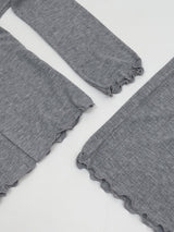 [Sleeveless SET] スウィーティー リボン レース カーディガン セット