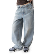 Tendi Fold-Over Wide Jeans
