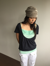 Node punched hair scarf (2color)