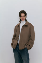 Short mac coat  (beige)