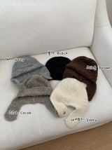 Helgue Wool Button Knit Beanie