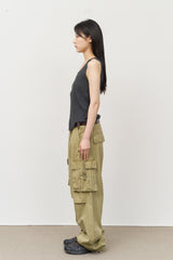 (W) Grain Sleeveless