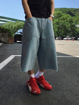 フォイルカーペンターバミューダデニムパンツ 2C