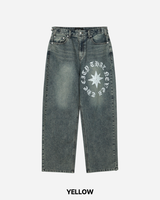 Kane Printing Denim Pants