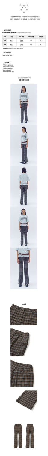 CHECKERED PANTS
