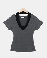 Miton Halter Neck Short-Sleeve T-Shirt