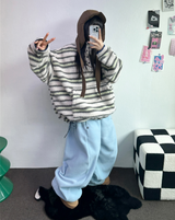 ボスサイズフリーススナップロングパンツ 🧸🩵🤍6カラー