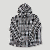 Arden Casual Oversized Fit Check Hooded Shirt