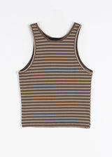 STRIPE HALTER SLEEVELESS