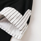 Solene Stripe Collar Slim Shirt