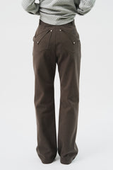 (W) Lone Fold Bootscut Pants (2color)