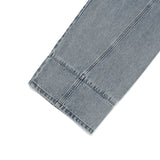 CURVE LINE WIDE-FIT DENIM PANTS [BLUE]