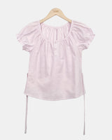 Yots Puff Short-Sleeve Blouse