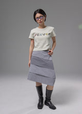 スキャニードニードルワーククロッピードTシャツ (Lime)