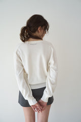 T/T Standard v-neck knit- ivory